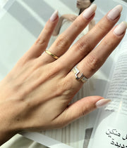 Thick Duo Rings - HIBA JABER